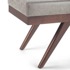WYNDENHALL Nadine 48 inch Wide Mid Century Modern Rectangle Ottoman Bench