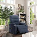 Clihome Soft Upholstered Electric Massage Recliner with Cup Holder