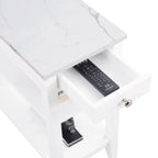 Convenience Concepts American Heritage 1 Drawer Chairside End Table with Shelves