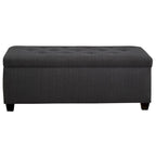 The Sole Secret Shoe Storage Bench - Candice Charcoal