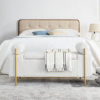 Elegant Upholstered Velvet Storage Bench