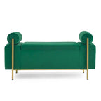 Elegant Upholstered Velvet Storage Bench