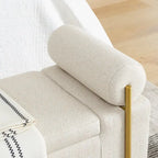 Elegant Upholstered Velvet Storage Bench
