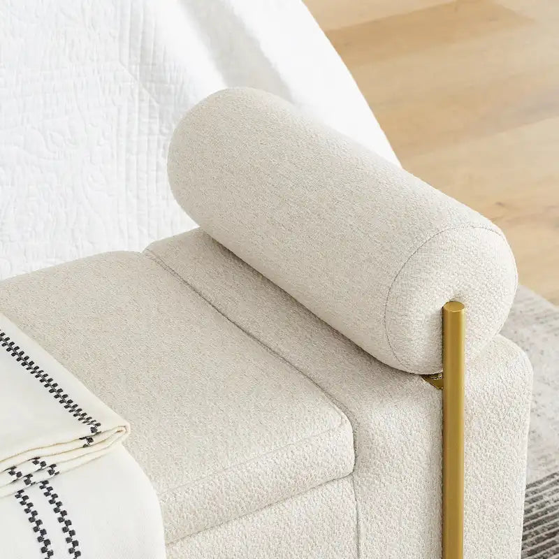 Elegant Upholstered Velvet Storage Bench