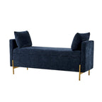 Angelus Upholstered Flip Top Storage Bench withTwo Pillows and Arms by HULALA HOME