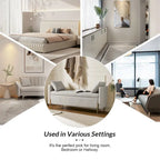 Angelus Upholstered Flip Top Storage Bench withTwo Pillows and Arms by HULALA HOME