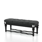Zeln Traditional Fabric Tufted Upholstered Accent Bench by Furniture of America