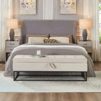 58.6  Bed Bench Metal Base with Storage