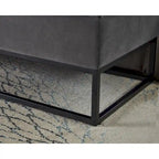 58.6  Bed Bench Metal Base with Storage