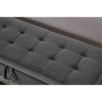58.6  Bed Bench Metal Base with Storage
