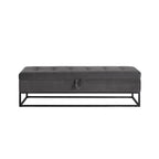 58.6  Bed Bench Metal Base with Storage