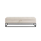 58.6  Bed Bench Metal Base with Storage