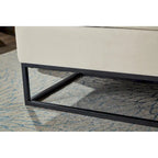 58.6  Bed Bench Metal Base with Storage