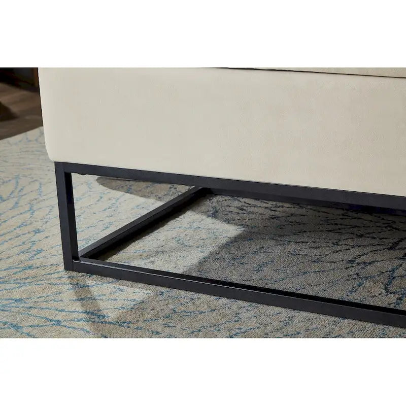 58.6  Bed Bench Metal Base with Storage
