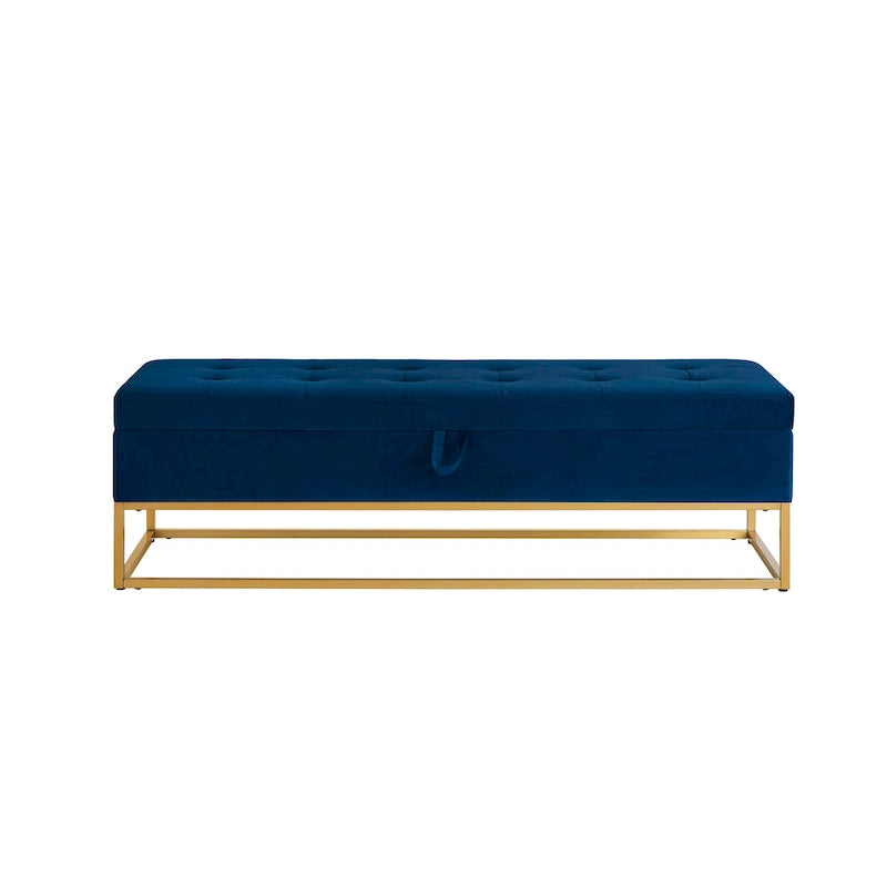 58.6  Bed Bench Metal Base with Storage