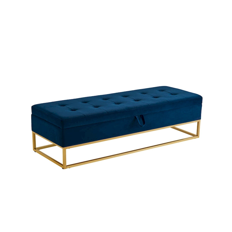 58.6  Bed Bench Metal Base with Storage