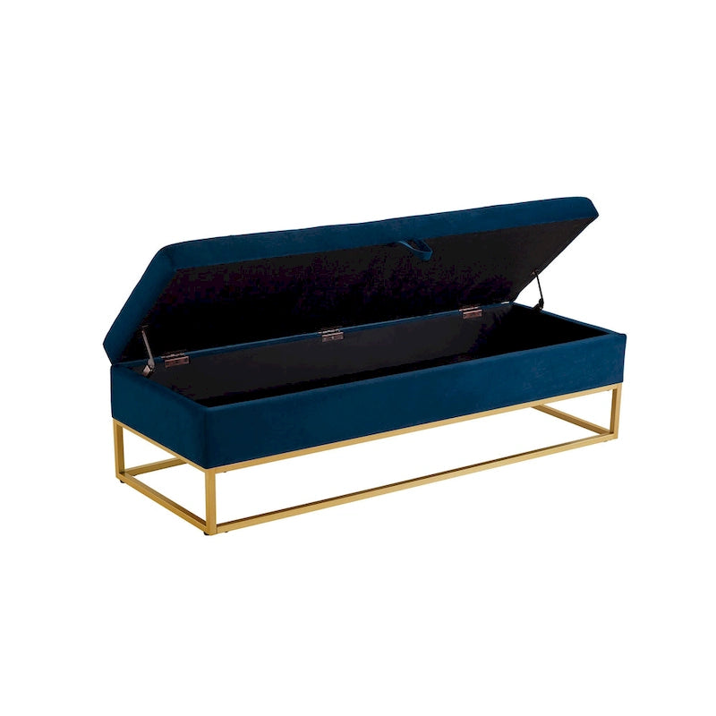 58.6  Bed Bench Metal Base with Storage