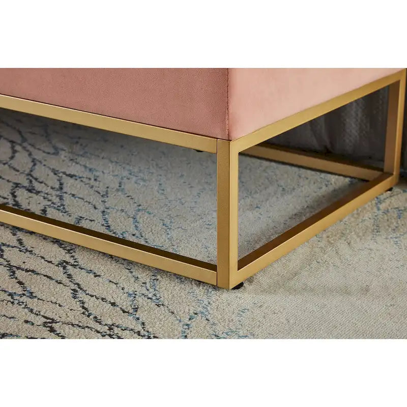 58.6  Bed Bench Metal Base with Storage