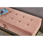 58.6  Bed Bench Metal Base with Storage