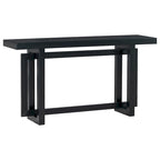 Console Table with Industrial-inspired Concrete Wood Top