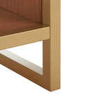 SAFAVIEH Mignon Open Shelf Bench withCushion - 42  W x 15  D x 18  H - 42Wx15Dx18H
