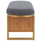 SAFAVIEH Mignon Open Shelf Bench withCushion - 42  W x 15  D x 18  H - 42Wx15Dx18H