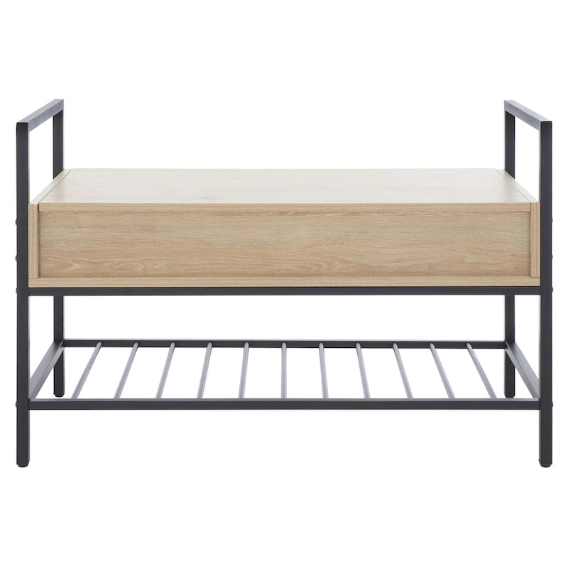 SAFAVIEH Polymnia Storage Bench - 35  W x 16  D x 24  H - 35Wx16Dx24H