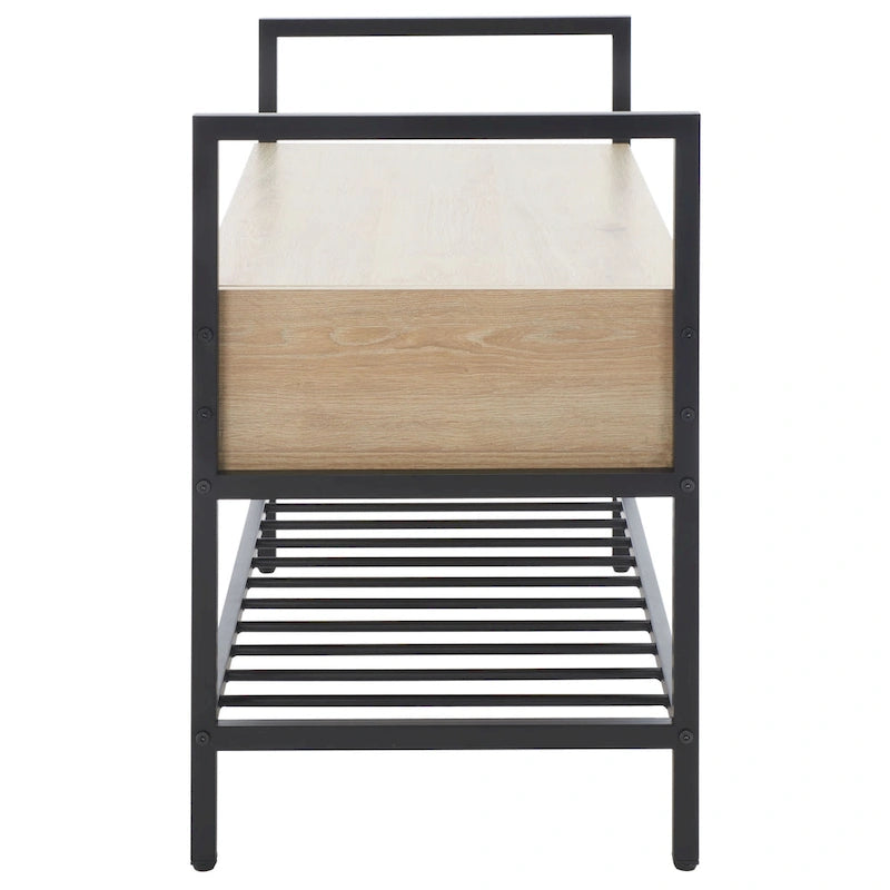 SAFAVIEH Polymnia Storage Bench - 35  W x 16  D x 24  H - 35Wx16Dx24H