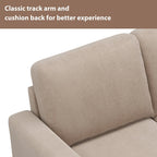 [New] [VIDEO provided] 81.1*76.3*35  Reversible Sectional Couch with Storage Ottoman L-Shaped Sofa,Sectional Sofa with Chaise,Na