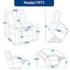 EMON'S Large Power Lift Recliner Chair with Massage and Heat for Elderly, Overstuffed Wide Recliners, Heavy Duty Motion Mechanis