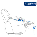 EMON'S Large Power Lift Recliner Chair with Massage and Heat for Elderly, Overstuffed Wide Recliners, Heavy Duty Motion Mechanis