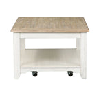 Libberty Funriture Summerville Rectangular Cocktail Table with Castors