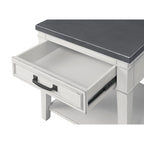 Del Mar 24  White and Grey 1-Drawer End Table