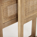 Grier Solid Wood With Cane Accents Square Nesting Accent Tables (Set of 2) - 20L x 20W x 23H