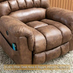 Ebello Microsuede Power Lift Recliner Sofa with Massage Chair