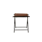 Silla Top Grain Leather Cinnamon Saddle Seat Accent Bench