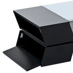 Merax Geometric Style Cocktail Table with Great Storage Capacity