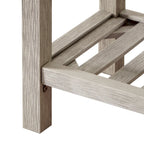 M4H Lindos Water Hyacinth & Solid Wood Storage Shoes Bench
