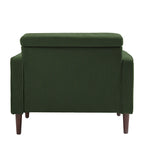 2 Pack Modern Corduroy Wide Armchair with Bolster Pillows