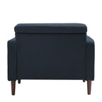 2 Pack Modern Corduroy Wide Armchair with Bolster Pillows