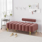 Ouyessir 52.2  Modern Channel Tufted Window Bench with Adjustable Back