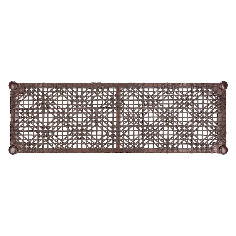 SAFAVIEH Mahalia Bandelier Wood & Leather Bench - 47  W x 16  D x 19  H - 47Wx16Dx19H