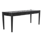 SAFAVIEH Mahalia Bandelier Wood & Leather Bench - 47  W x 16  D x 19  H - 47Wx16Dx19H