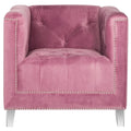SAFAVIEH Kamilah White/ Clear Club Chair - 31.9  x 33.9  x 29.9  - 32Wx34Dx30H
