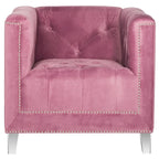 SAFAVIEH Kamilah White/ Clear Club Chair - 31.9  x 33.9  x 29.9  - 32Wx34Dx30H