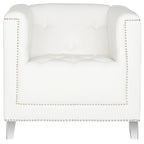 SAFAVIEH Kamilah White/ Clear Club Chair - 31.9  x 33.9  x 29.9  - 32Wx34Dx30H
