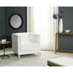 SAFAVIEH Kamilah White/ Clear Club Chair - 31.9  x 33.9  x 29.9  - 32Wx34Dx30H