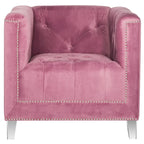 SAFAVIEH Kamilah White/ Clear Club Chair - 31.9  x 33.9  x 29.9  - 32Wx34Dx30H