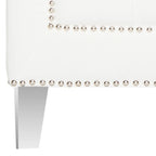 SAFAVIEH Kamilah White/ Clear Club Chair - 31.9  x 33.9  x 29.9  - 32Wx34Dx30H