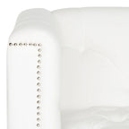 SAFAVIEH Kamilah White/ Clear Club Chair - 31.9  x 33.9  x 29.9  - 32Wx34Dx30H